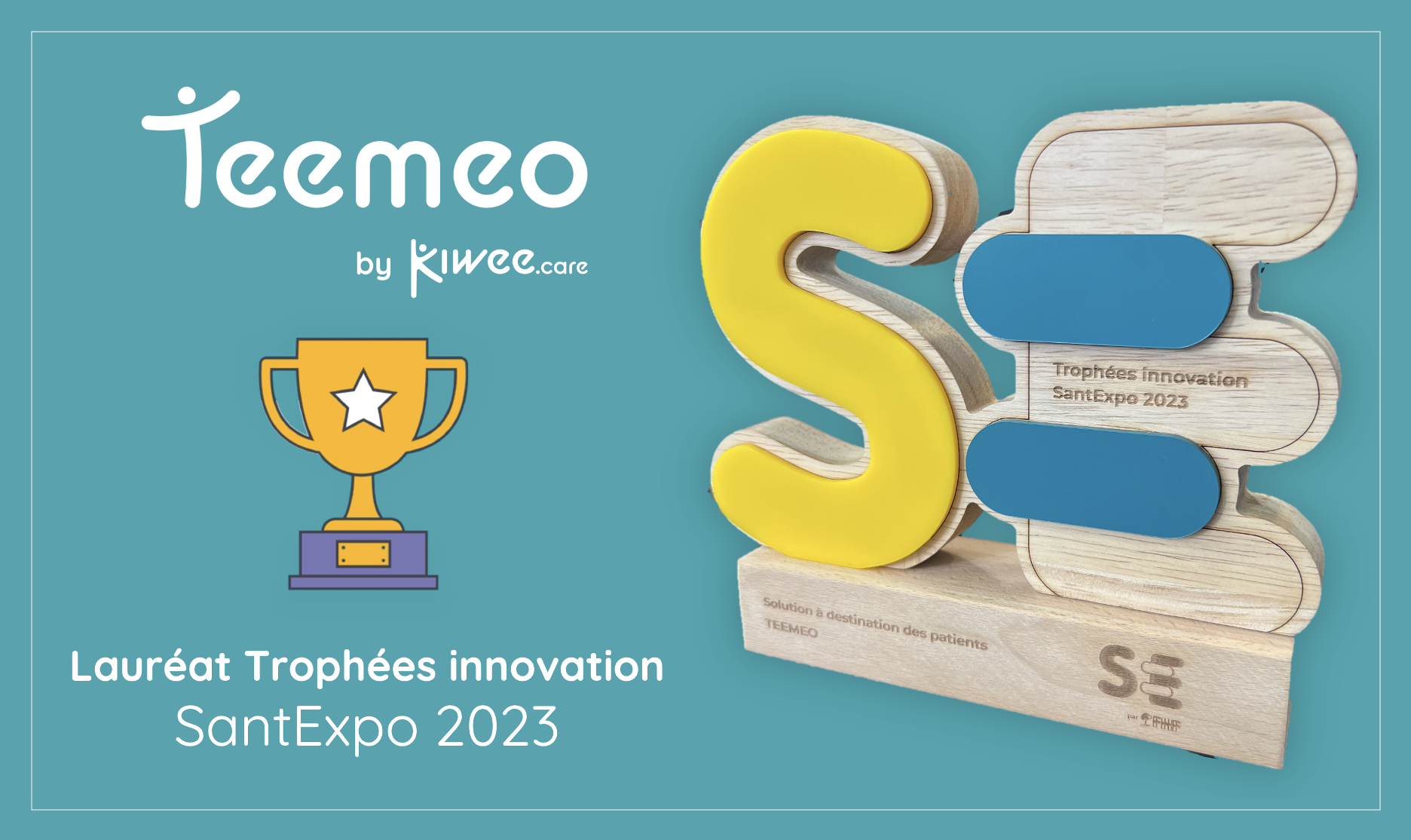 Teemeo by Kiwee.care lauréat des Trophées innovation SantExpo 2023