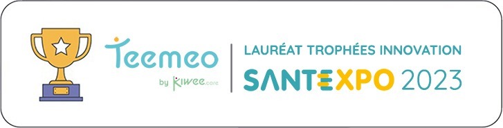 Teemeo_TropheesInnovationSantExpo Teemeo by Kiwee.care lauréat Trophées Innovation SantExpo 2023